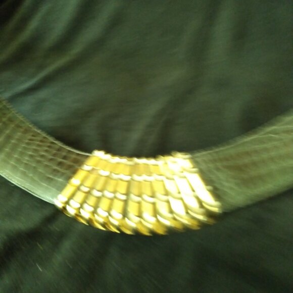 Hand Made in Turkey Vintage Reptile Pattern Leather Belt main image 8